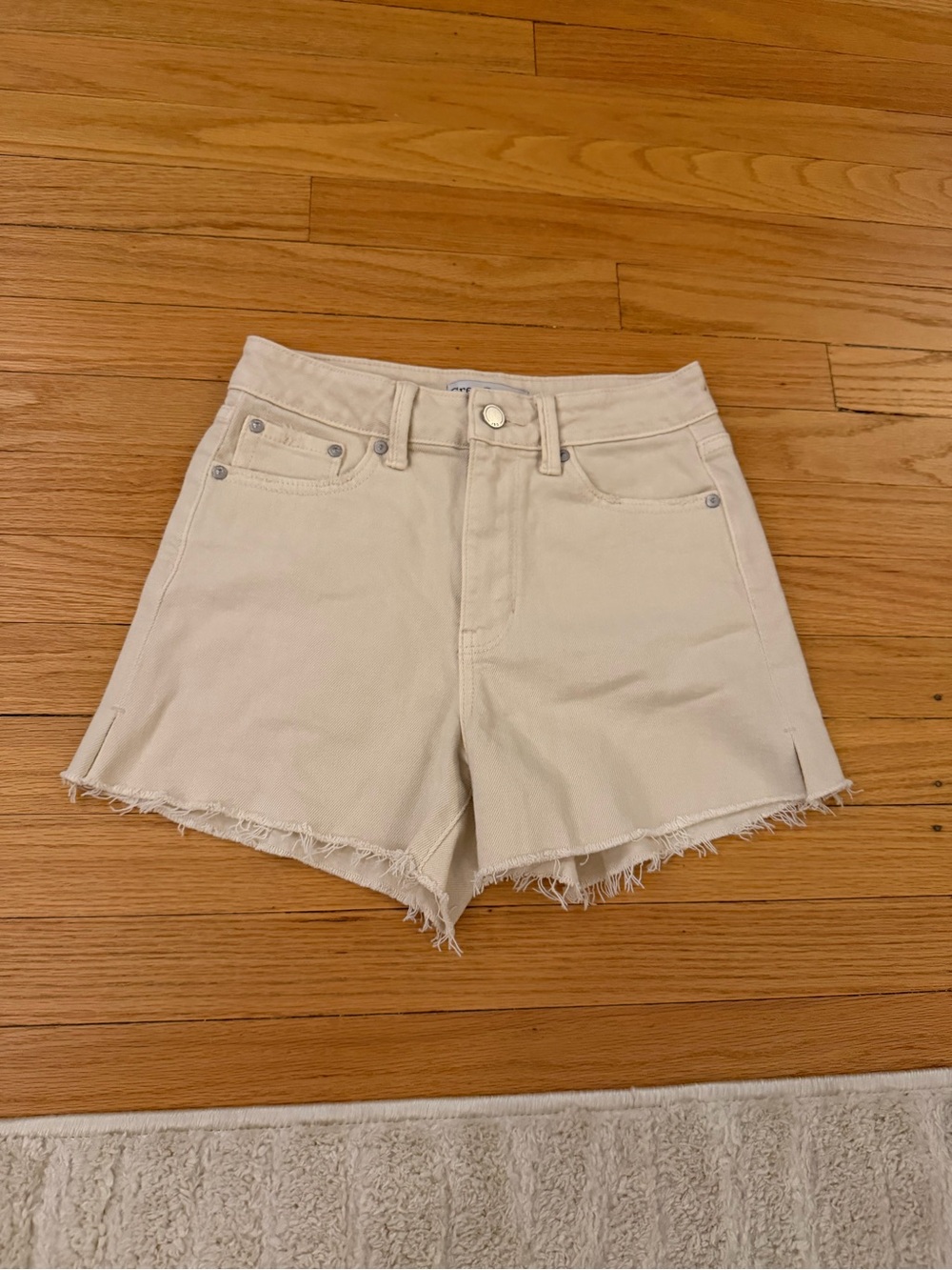 Grey Bandit Beige Denim Shorts